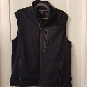 Free Country Men's Medium Stand Collar  Zip Up Vest